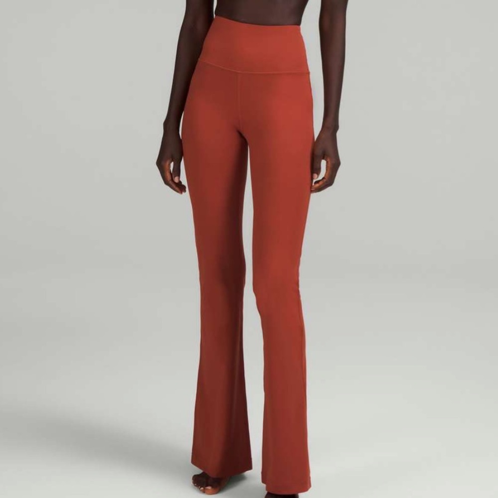 $118 Lululemon Groove Super-High-Rise Flared Pant Nulu Cayenne